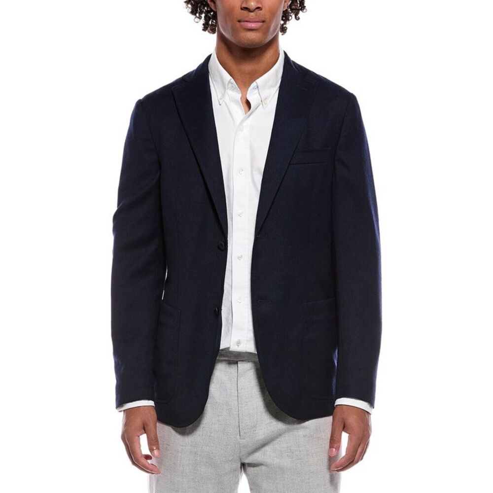 Slowear Mens  Incotex Techno Wool Sportscoat, Navy